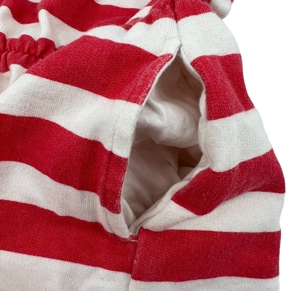 Burberry Children Red White Sleeveless Side Pockets Striped Mini Dress Size 6 - Picture 5 of 9